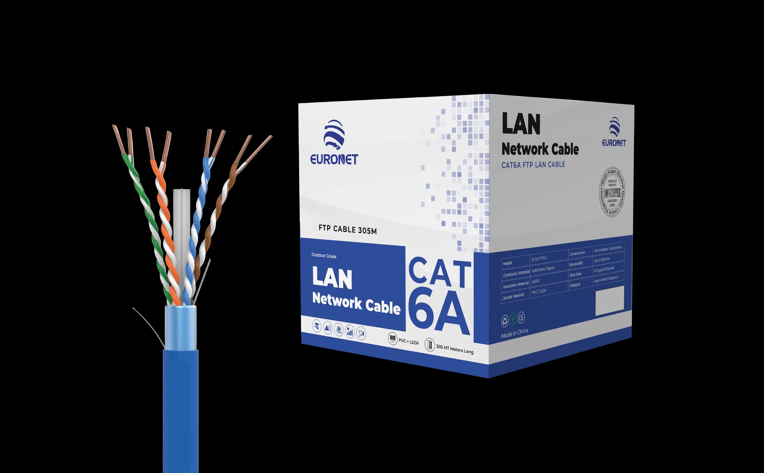 كابل CAT6 FTP 305M