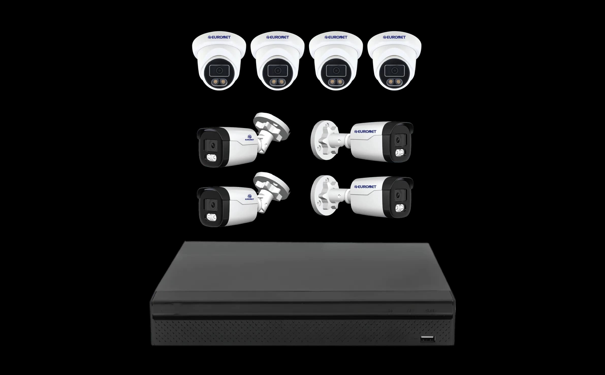مجموعة CCTV AHD 8 قنوات 2 ميجابكسل