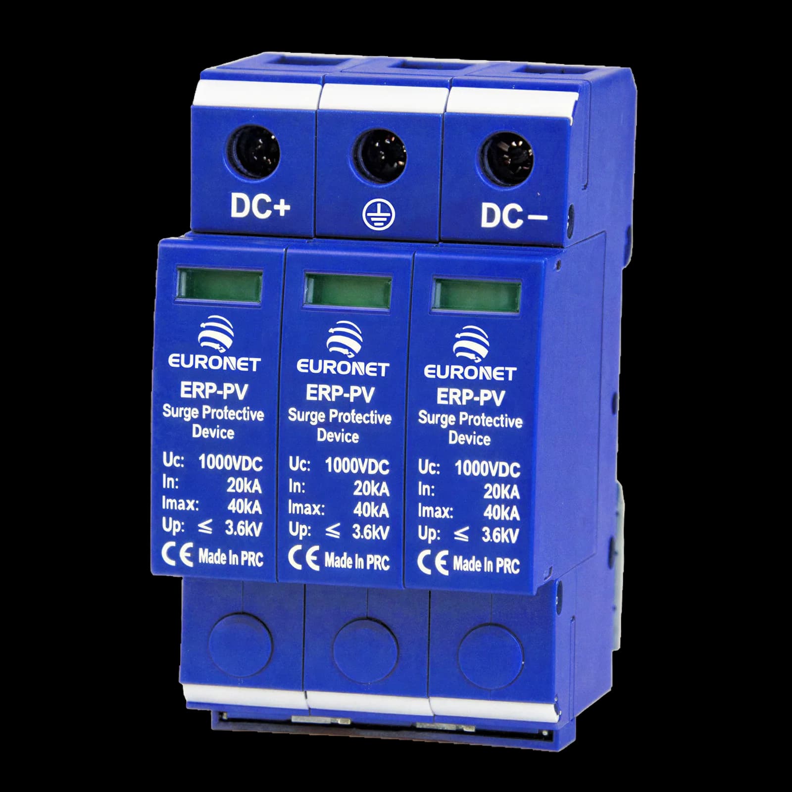جهاز حماية من زيادة تيار DC ثلاثي الأقطاب 40KA