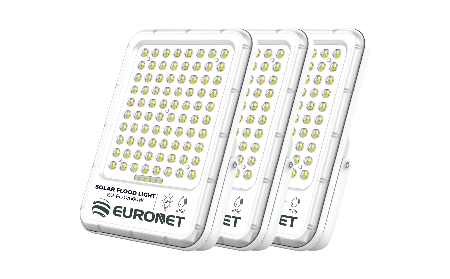Solar-powered street and flood lighting