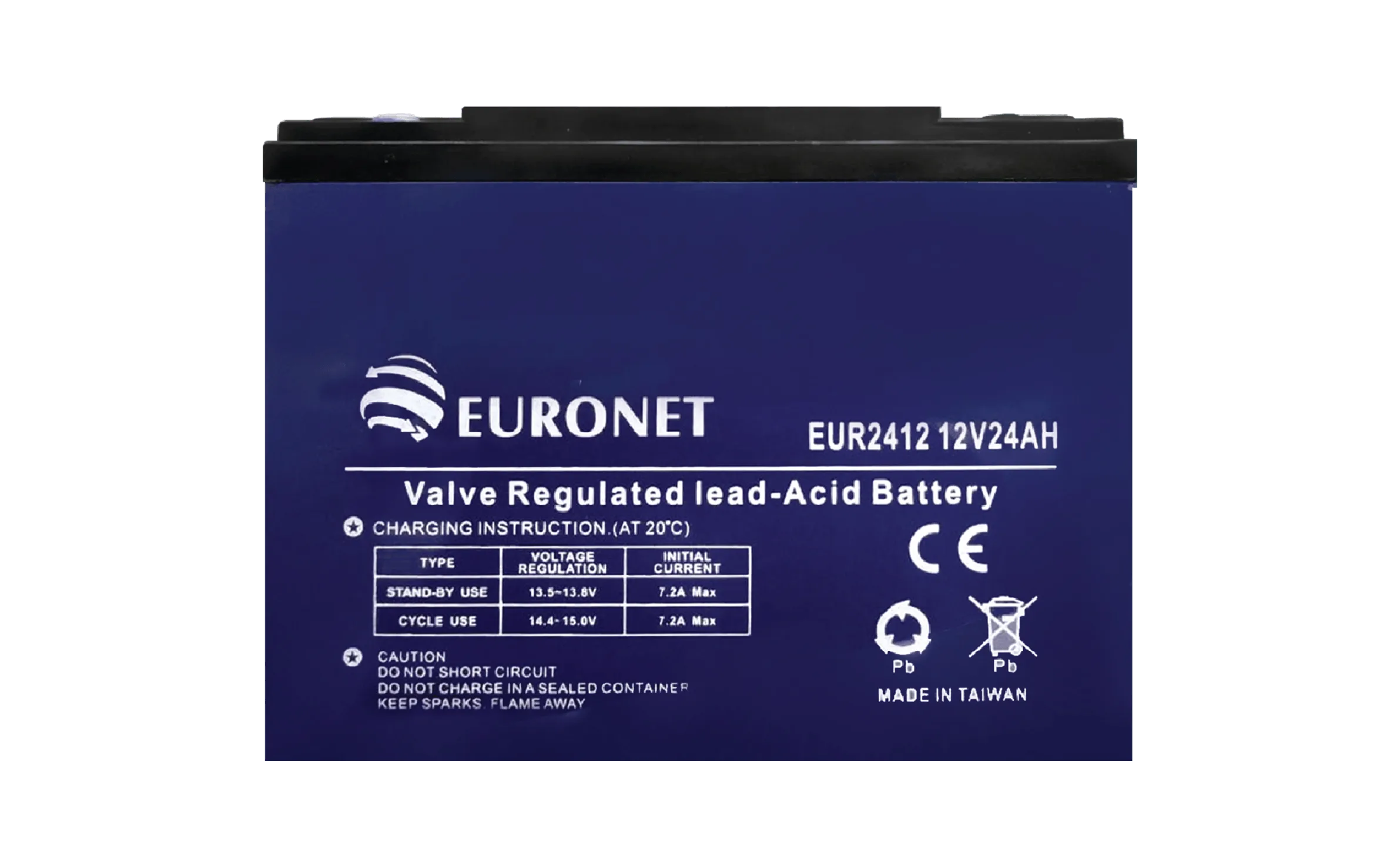 بطارية VRLA بجهد 12V وسعة 24AH